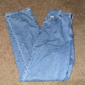 baggy rider jeans.